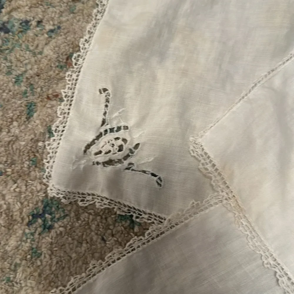 Vintage Table Linens (napkins) Lot of 3